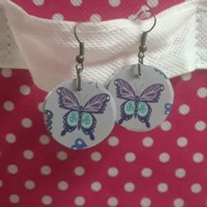 Handcrafted butterfly earrings